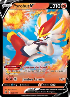 Photo carte Pokemon Pyrobut V Clash des Rebelles 35/192