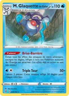 Carte Pokémon M. Glaquette de Galar