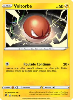 Photo carte Pokemon Voltorbe Clash des Rebelles 56/192
