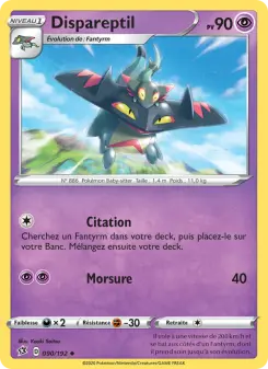 Photo carte Pokemon Dispareptil Clash des Rebelles 90/192