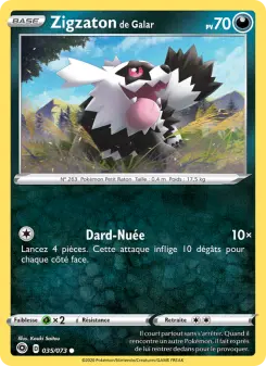 Carte Pokémon Zigzaton de Galar