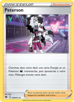Carte Pokémon Peterson