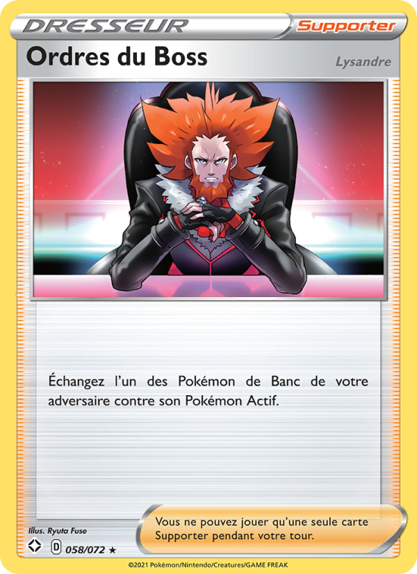 Ordres du Boss (Lysandre)