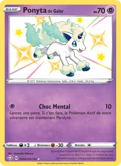 Carte Pokémon Ponyta de Galar