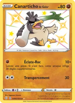 Carte Pokémon Canarticho de Galar