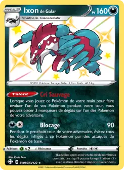 Carte Pokémon Ixon de Galar