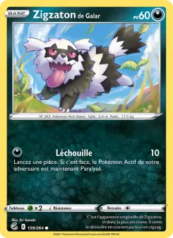 Carte Pokémon Zigzaton de Galar