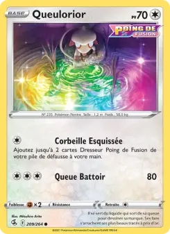 Photo carte Pokemon Queulorior Poing de Fusion 209/264