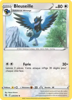 Carte Pokémon Bleuseille