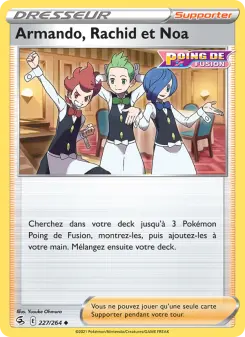 Carte Pokémon Armando, Rachid et Noa