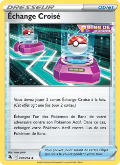 Photo carte Pokemon Échange Croisé Poing de Fusion 230/264