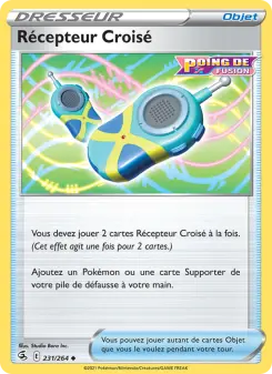Photo carte Pokemon Récepteur Croisé Poing de Fusion 231/264