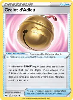 Photo carte Pokemon Grelot d'Adieu Poing de Fusion 234/264