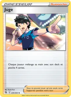 Photo carte Pokemon Juge Poing de Fusion 235/264