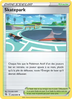 Photo carte Pokemon Skatepark Poing de Fusion 242/264