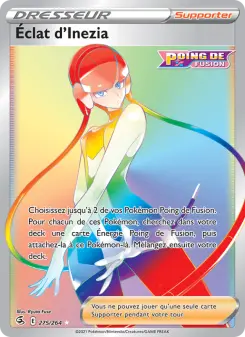 Photo carte Pokemon Éclat d'Inezia Poing de Fusion 275/264
