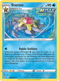 Photo carte Pokemon Staross Poing de Fusion 53/264