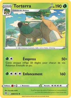 Photo carte Pokemon Torterra Stars Étincelantes 8/172
