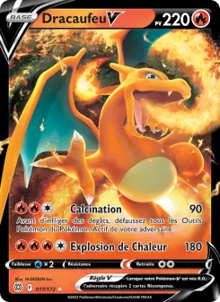 Photo carte Pokemon Dracaufeu V Stars Étincelantes 17/172