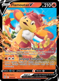 Photo carte Pokemon Flamoutan V Stars Étincelantes 27/172