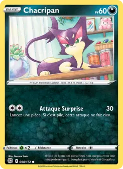 Photo carte Pokemon Chacripan Stars Étincelantes 90/172