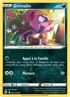 Photo carte Pokemon Grimalin Stars Étincelantes 92/172