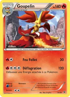 Photo carte Pokemon Goupelin Bienvenue à Kalos 10/45