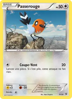 Carte Pokémon Passerouge
