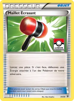 Photo carte Pokemon Maillet Écrasant Bienvenue à Kalos 34/45