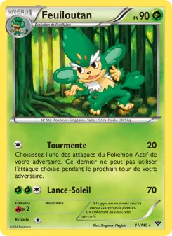 Carte Pokémon Feuiloutan