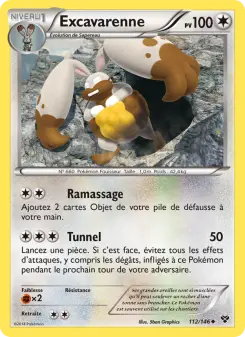 Carte Pokémon Excavarenne