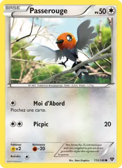 Carte Pokémon Passerouge
