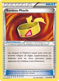 Photo carte Pokemon Bandeau Muscle XY 121/146