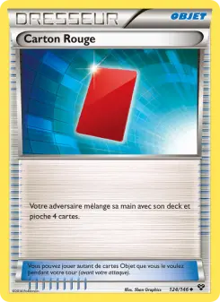 Photo carte Pokemon Carton Rouge XY 124/146
