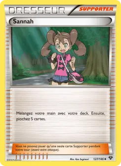 Photo carte Pokemon Sannah XY 127/146