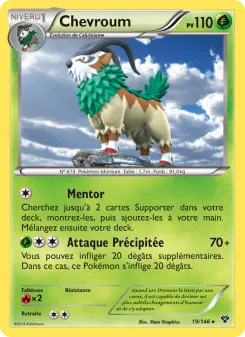 Photo carte Pokemon Chevroum XY 19/146