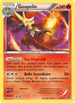 Carte Pokémon Goupelin