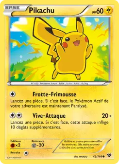 Photo carte Pokemon Pikachu XY 42/146