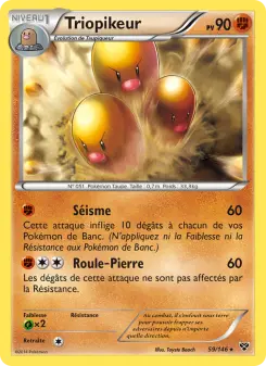 Photo carte Pokemon Triopikeur XY 59/146