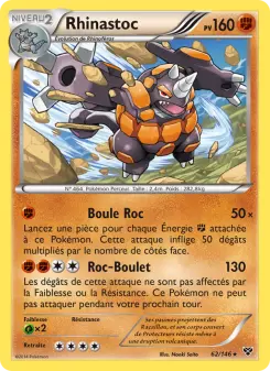 Carte Pokémon Rhinastoc