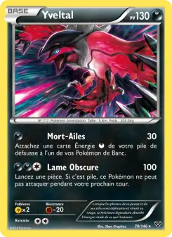 Photo carte Pokemon Yveltal XY 78/146