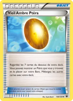 Carte Pokémon Vieil Ambre Ptéra