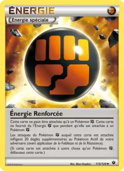 Photo carte Pokemon Énergie Renforcée Impact des Destins 115/124