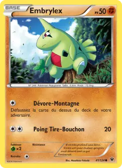 Photo carte Pokemon Embrylex Impact des Destins 41/124