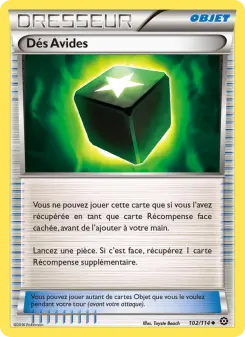 Photo carte Pokemon Dés Avides Offensive Vapeur 102/114