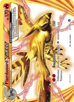 Photo carte Pokemon Flambusard TURBO Offensive Vapeur 21/114