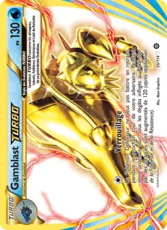 Photo carte Pokemon Gamblast TURBO Offensive Vapeur 35/114