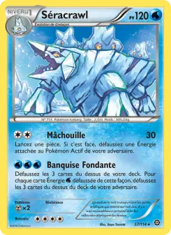 Carte Pokémon Séracrawl