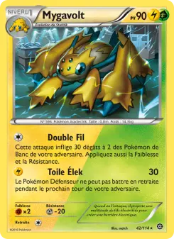Photo carte Pokemon Mygavolt Offensive Vapeur 42/114