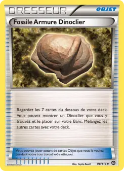Carte Pokémon Fossile Armure Dinoclier